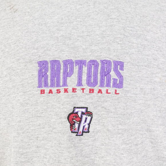 VINTAGE NIKE SPORTS TORONTO RAPTORS BASKETBALL USA MADE SWEATSHIRT SIZE M - Picture 2 of 12